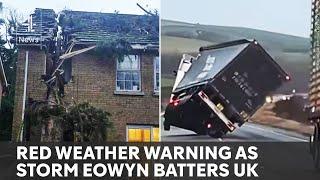 Storm Éowyn: Record winds, schools closed and flights cancelled