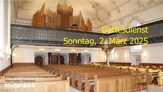 Segnungs-Gottesdienst vom 02.03.2025