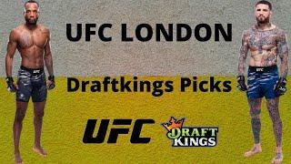 UFC London Draftkings Picks