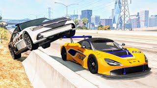 Crazy Police Chases #120 - BeamNG Drive Crashes | CrashBoomPunk