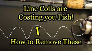 How to Remove Memory Coils from Fishing Line - Fishing Tips and Tricks