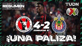 HIGHLIGHTS | Tijuana 4-2 Chivas | Liga Mx -AP2024 - J2 | TUDN