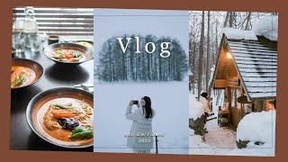 SUB)Trip to Hokkaido! Biei, Furano Tour! Coffee in the forest, Tempura, SoupCurry, Ramen | ep3