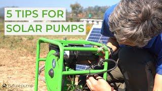 5 Tips For Futurepump Solar Water Pumps