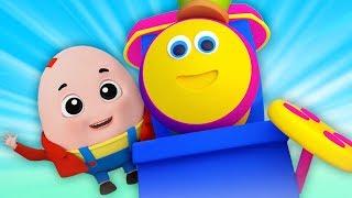 鲍勃列车 | Humpty Dumpty坐在墙上 | 给孩子们的歌 | 在中国韵 | Chinese Nursery Rhymes | Kids Tv China