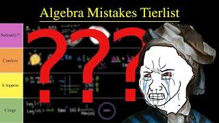 Algebra Mistakes Tierlist