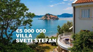 € 5 000 000 Beachfront villa for sale Sveti Stefan || Property in Montenegro