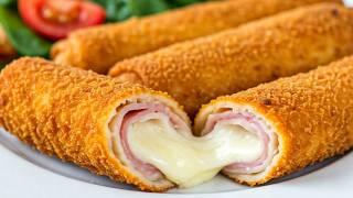 Como Hacer Rollitos De Jamón Y Queso ¡Cremosos y Crujientes!