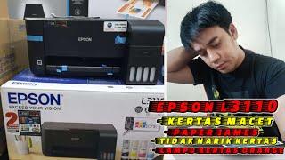 Cara Memperbaiki printer Kertas Habis Epson L3110 Kertas Habisll epson l3110 paper jam ll part ll