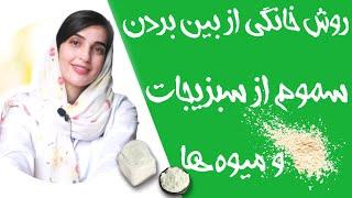 روش خانگی از بین بردن سموم (آفت کش ها و حشره کش ها) از سبزیجات و میوه ها | How to Remove Pestisides