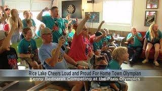 Rice Lake cheers loud and proud for Kenny Bednarek