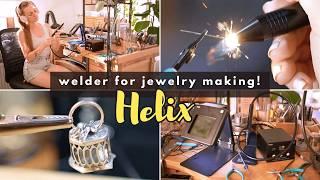 Can Welding REPLACE Soldering in Jewelry Metalsmithing?? How to Use Helix Welder