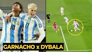 Garnacho made BRILLIANT ASSIST for Dybala goal against Chile in today game | Man Utd News