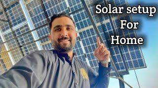 Solar Setup For Home Karkhano bazar Eisakhan orakzai vlog 2022