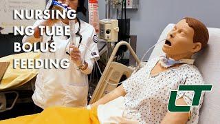 Nursing: NG Tube Bolus Feeding Demonstration