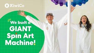 We Built a GIANT Spin Art Machine | KiwiCo Labs