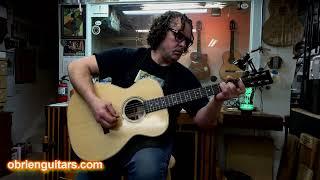 Mike Marsden plays the guitar he built in 6 days at O'Brien Guitars