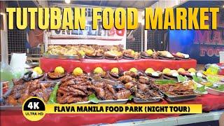 [4K] TUTUBAN NIGHT TOUR - FLAVA MANILA FOOD PARK