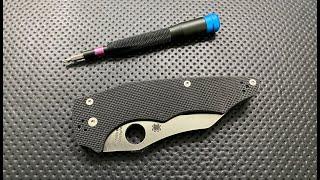 How to disassemble and maintain the Spyderco Yojumbo Pocketknife (with first impressions)