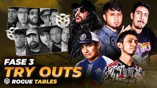 Rogue Tables | Try Outs Fase 3: Clasificados ft Blue One, Majia, Tommy y El  Cuadrilátero