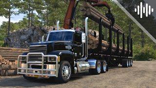 Hauling Logs In Arkansas! | Dynamic Loading & Unloading | American Truck Simulator (ATS) Showcase