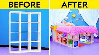 CUTE ROOM MAKEOVER FOR KIDS || Secret Room Under the Bed! Cool DIY Ideas and Tricks by 123 GO!