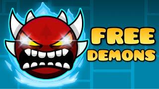 The EASIEST Extreme Demons In Geometry Dash