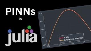 Physics-Informed Neural Networks in Julia