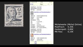 RonAleX Produktreview (APP Briefmarken Katalog DE)
