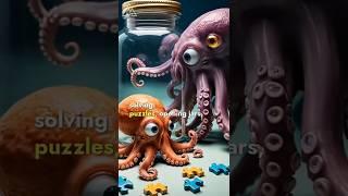 "9 Brains, 3 Hearts: The Mind-Blowing Intelligence of Octopuses!" #shorts @Marinelifesecret