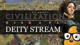 [Part 1] Turn 266 France Deity Culture Victory Civ 6 Rise and Fall Livestream