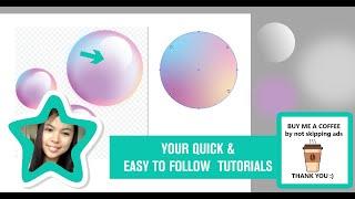 Steps on how to design a crystal like ball in Illustrator 2025