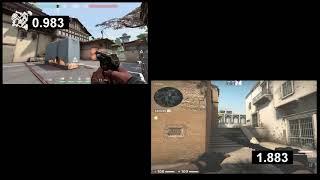 Time of a Valorant flashbang compared to CS:GO