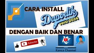 CARA INSTAL DAPODIK 2024 || RILIS DAPODIK 2024