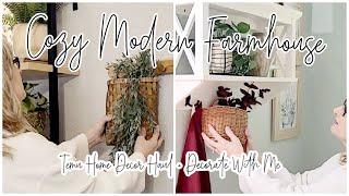 Cozy Modern Farmhouse decorate with me / Temu Home Decor Haul 2023 / Robin Lane Lowe