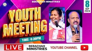 Youth Meeting Live || 08-09-2024 || Pastor Caleb || Shekena Glory |  @BerachahMinistries