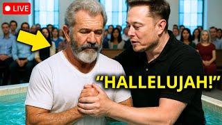 Elon Musk Baptized Mel Gibson on Live TV – This Will Inspire Millions!