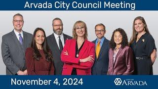 Arvada City Council - November 4, 2024