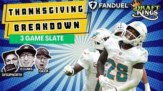 Thanksgiving Day NFL DFS Plays to Make You a Winner on DraftKings and FanDuel Week 7