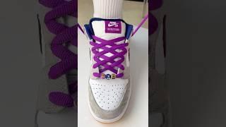 Nike dunk low shoelace tutorial (Best Way) #lace #tutorial