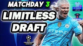 BEST LIMITLESS TEAM | UCL FANTASY MATCHDAY 3 | Champions League Fantasy 2024/25