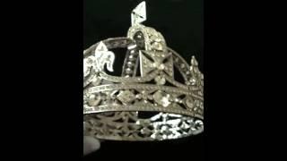 George IV State Diadem Royalty Tiaras Victoria and Alexandra Royal crowns baroque full round circle