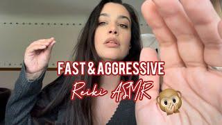 Fast, Aggressive Reiki ASMR w/ NO Talking or Mouth Sounds (Scanning, Aura Fluffing, Pulling)