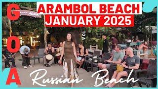 Goa Arambol Beach January 2025 | Goa Situation Update | Goa Vlog