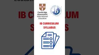 Cambridge Vs IB Syllabus #igcse #cambridgeassessment #igcseexams #ibdp #ibmyp