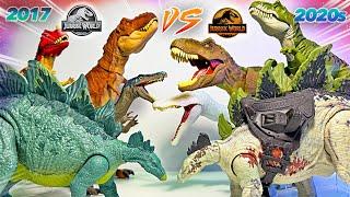 NEWEST VS OLDEST Jurassic World Dinosaur Toys! T-Rex, White Baryonyx, Stegosaurus, Ceratosaurus