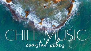 House Chill Music, COASTAL VIBES w/ beach scenes, Open House Background Art for your TV