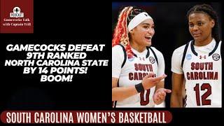 Gamecocks Dominate #9 North Carolina State with A 14-point Victory! Boom!