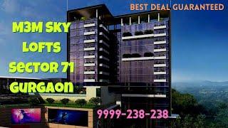 M3M Sky Lofts Sector 71 Gurgaon | Luxury residential project | studio apartment | service apartment