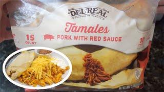 Costco Del Real Foods Tamales w/ Pork in Red Sauce, Tamales Rojos de Puercos - Good As Restaurants?